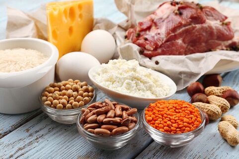 Bir protein pəhrizində protein mənbələri